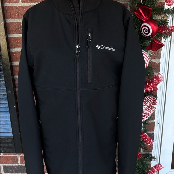 Men’s Ascender Columbia black jacket size Medium women’s large soft shell coat - Picture 3 of 10